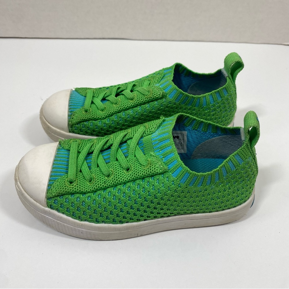 Native Jefferson Green Knit Slip On Sneakers Baby Toddler Size C11